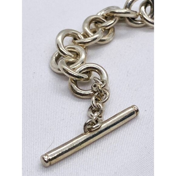 Tiffany & Co Return To Tiffany & Co 7.5"Toggle Heart Bracelet READ!!! - Picture 8 of 9